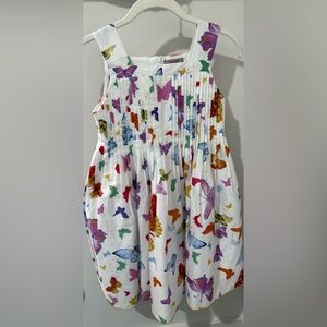Colorful Butterfly Print Kids Dress